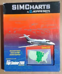 Simcharts By Jeppesson Version 1.0 Microsoft Flight Simulator 2000 Big Box - Picture 1 of 3