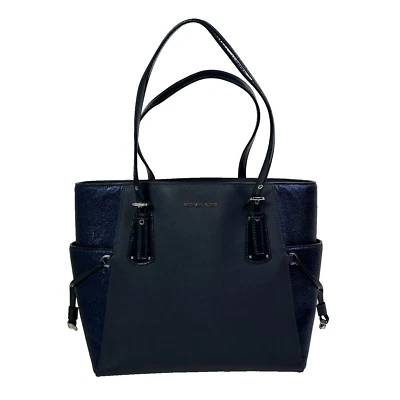 Bolso de Mano MICHAEL Michael Kors Voyager East West Logo Azul Marino Foto 1 de 4