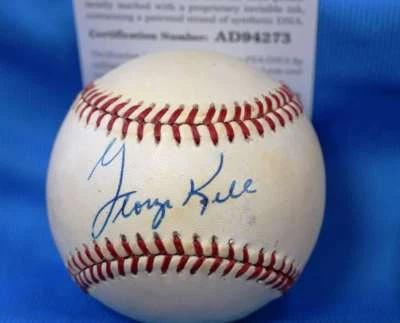 George Kell Signed Psa Dna Coa American League Oal Baseball  Authentic Autograph - Image 1 of 2