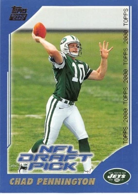 2000 Topps Football Chad Pennington Rookie Card #387 NM/MT NEW YORK JETS SHARP - Image 1 of 2