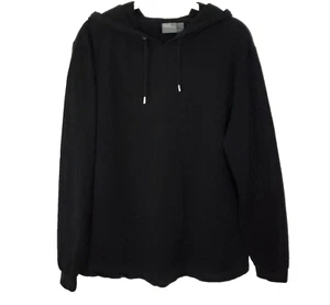 ASOS DESIGN Trainingsanzug Hoodie Unisex Herren Damen Large Black Tie Bio Baumwolle - Bild 1 von 10