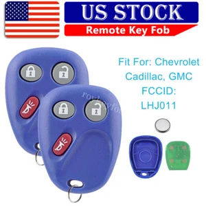 2 para GMC Sierra 2003 2004 2005 2006 mando a distancia llave de entrada sin llave LHJ011 azul - Imagen 1 de 9