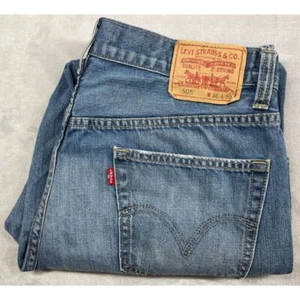 Vintage Levis 505 Jeans Mens 36x30 Straight Fit Medium Wash Denim - Picture 1 of 12
