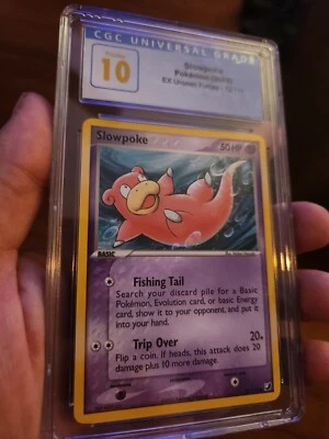 (POP 1) CGC 10 PRISTINE Slowpoke 72/115 EX Unseen Forces Pokemon Card - Image 1 of 4