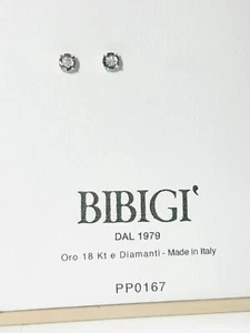 Orecchini Earrings Gold 18 Kt Oro Bianco Con Diamanti Diamond Punti Luce - Imagen 1 de 6
