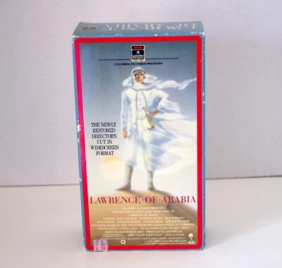 Lawrence of Arabia VHS Peter O'Toole 1962 Newly Restored Director's Cut 2Tape PG - Image 1 of 4