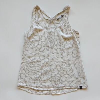 The North Face Tank Top Racerback Women's Size M Lightweight Gray White Outdoor - Image 1 of 4
