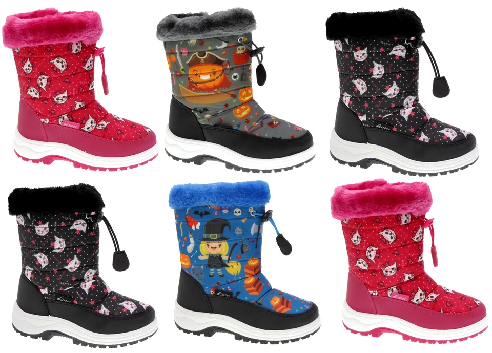 WARM GEFÜTTERTE KINDER STIEFEL WINTERBOOTS STIEFELETTEN NEU GR. 25-35 - Bild 1 von 1