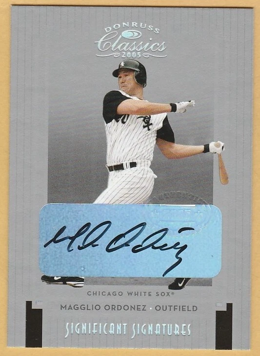 2005 DONRUSS CLASSICS MAGGLIO ORDONEZ CERTIFIED AUTO AUTOGRAPH #130 S/N 04/10 - Image 1 of 1