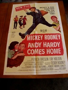 Andy Hardy torna a casa 1958 poster film un foglio Mickey Rooney - Foto 1 di 5