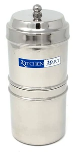 Edelstahl Südindische Filterkaffee Tropfmaschine 160 ml (2 Tassen) - Bild 1 von 3