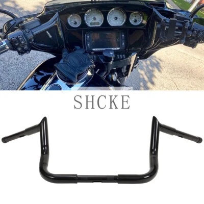 Black 10" New Handlebar For Harley Street Electra Glide Meathook Bars US Stock Foto 1 de 4