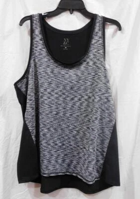 GW - Camiseta sin mangas de entrenamiento Ms. Spacedye de NYC & Co. - Negra - Talla XL Foto 1 de 2