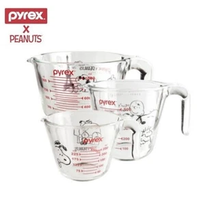 Pyrex PEANUTS SNOOPY Measuring Cup 3p set- 1L(33.8oz) 500ml(16.9oz) 250ml(8.5oz) - Picture 1 of 18