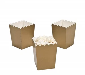 Mini Gold Popcorn Boxes (24 Pack) Party Supplies - Picture 1 of 1