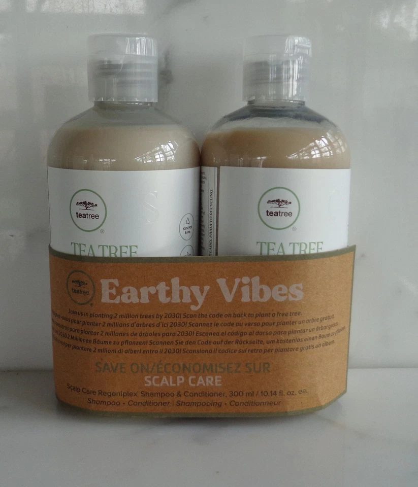 Set Paul Mitchell Tea Tree Cuidado del Cuero Cabelludo Regeniplex Champú y Acondicionador 10oz Foto 1 de 4