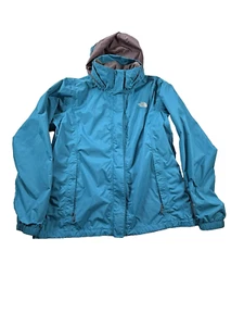 North Face blue hooded windbreaker womens size XL - Picture 1 of 13