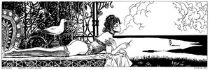 MILO MANARA POSTER Dedicated To Corto Maltese 100X35 - Picture 1 of 1