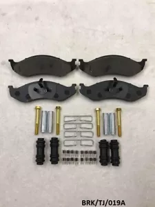 Ceramic Brake Pads & Fitting KIT for Jeep Wrangler YJ & TJ 1990-2006 BRK/TJ/019A - Picture 1 of 4