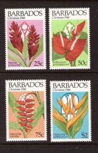 Barbados 1986 Flowers Nature set MNH mint stamps - Picture 1 of 1