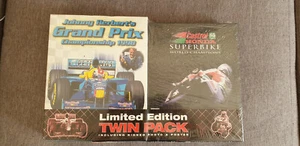 PC Johnny Herbert's Grand Prix + Castrol Honda Superbike Doppelpack Neu Versiegelt - Bild 1 von 3