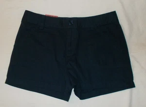 SO~ Girls Size 12 Shorts Solid Woven Shorts Black Iris Adjustable Waist NWT - Picture 1 of 2