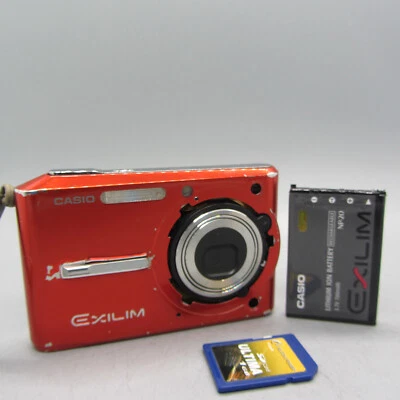 Casio Digital Camera Exilim EX-S600 6.0MP Orange Tested *Read* - Image 1 of 4