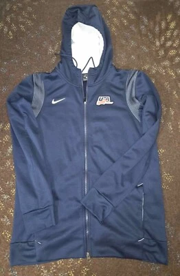 USA Hockey Nike Full Zip Dri Fit Hoodie Hooded Sweatshirt Medium - Image 1 of 4