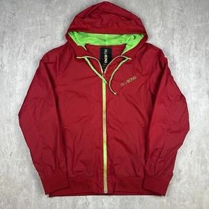 Vintage Billabong Hooded Jacket Red Windbreaker Long Sleeve Men’s Size L - Picture 1 of 7