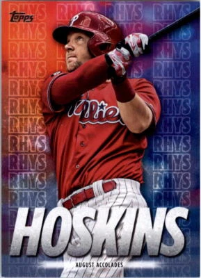 2020 Topps Rhys Hoskins Highlights Blue #RH10 Rhys Hoskins - NM-MT - Image 1 of 2
