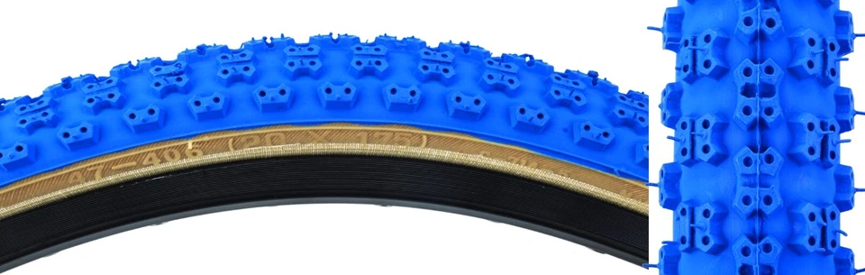 CHENG SHIN TIRE OLD SCHOOL BMX CST Cheng Shin Comp III 3 20x1.75" TIRE (1) BLUE/SKINWALL