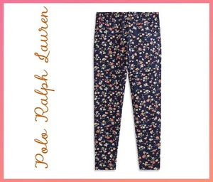 Polo Ralph Lauren Girls Floral Stretch Jersey Leggings Floral Sz M(8-10) - Picture 1 of 4
