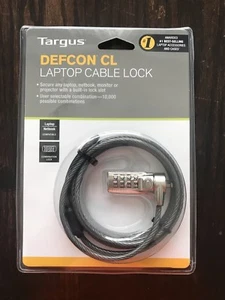 NUEVO bloqueo de cable para computadora portátil Targus Defcon CL NIP PA410U - Imagen 1 de 2