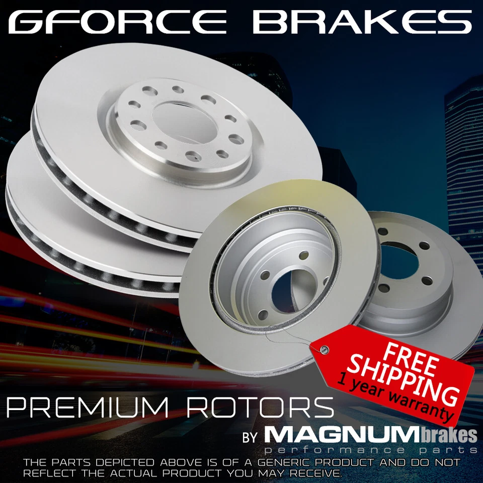 Front & Rear 4 Premium Brake Rotors for 2018-2023 Volkswagen Atlas Foto 1 de 1