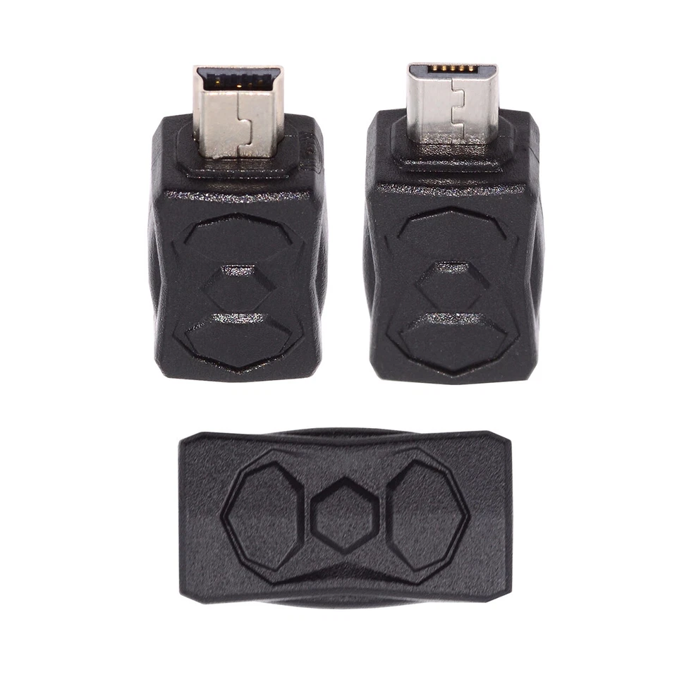 CY 3pcs Micro USB 2.0 to 5Pin Mini USB  Male to Female Extension Data Adapter - Image 1 of 4