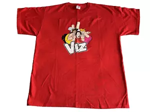 VIZ COMIC - FAT SLAGS ROGER MELLIE SID THE SEXIST - OFFICIAL T-SHIRT XL - UNWORN - Picture 1 of 3