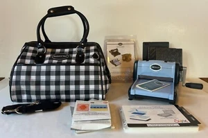 Sizzix Big Kick Embossing Machine & Stampin Up Black Plaid Tote - Many Extras - Picture 1 of 22