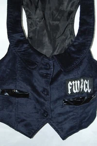Chaleco FWCL para mujer sin mangas Racerback cuello bolsillos con botones negro oscuro talla 38 nuevo con etiquetas - Imagen 1 de 4
