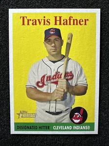 TRAVIS HAFNER #368 2007 Topps Heritage QTY Cleveland Indians - Foto 1 di 2