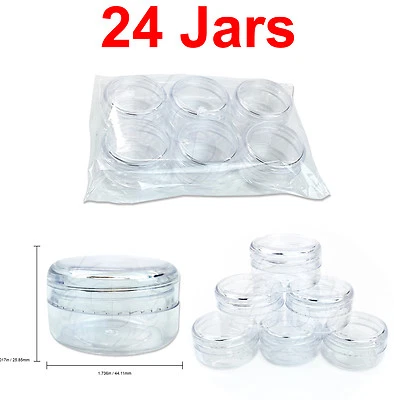 24 Pieces 15 Gram/15ML High Quality Lotion Cream Cosmetic Sample Jar Containers - Image 1 of 4