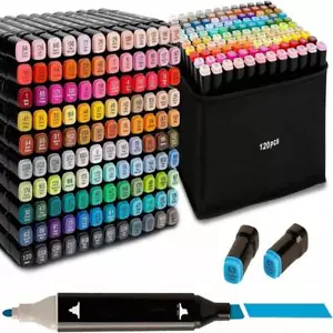 Back - To - School Alcohol Marker Set - Double Tip, Permanent,for Adult Coloring - Picture 1 of 13