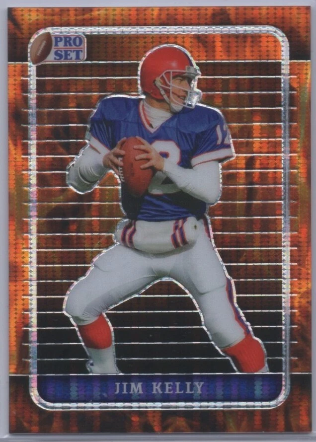 2023 Pro Set Metal Football Fire Pulsar #22 Jim Kelly 1/1 "1 Of 1" - Image 1 of 2