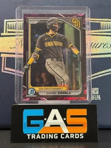 2024 Bowman Samuel Zavala Chrome Prospects #BCP-57 Fuchsia Lunar Refractor /199 - Picture 1 of 2