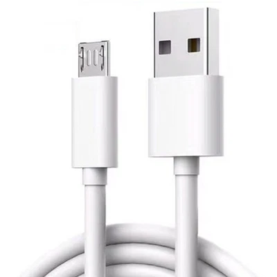3Ft Micro USB White Charging Cable Charger w/Adapter for Android Samsung LG - Image 1 of 4