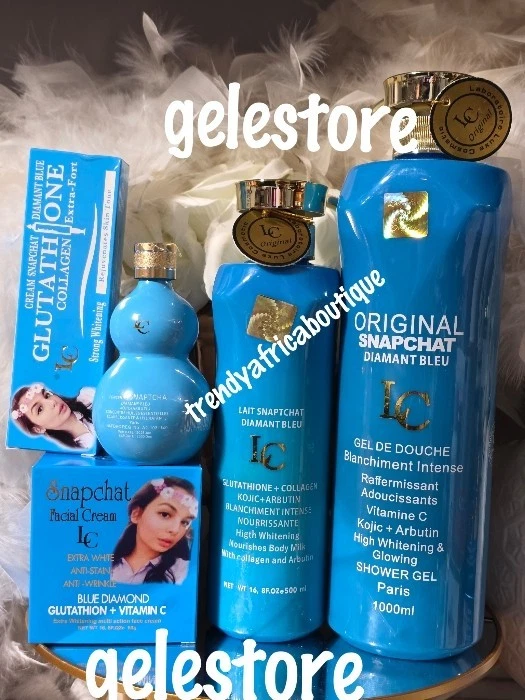 5pc. Lait snapchat Diamant blue Body lotion, serum, Shower Gel,Face Cream Set.👌 - Image 1 of 4