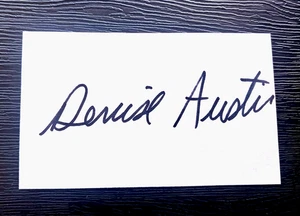 TARJETA ÍNDICE FIRMADA AUTOGRAFIADA MODELO FITNESS TELEVISIÓN DENISE AUSTIN 3X5 B - Imagen 1 de 1
