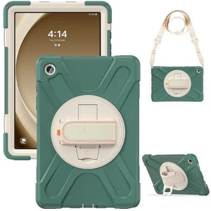 Samsung Galaxy Tab A9 A9+ A8 A7 Lite Stand Case Shockproof Strap Kids Flip Cover - Picture 1 of 35