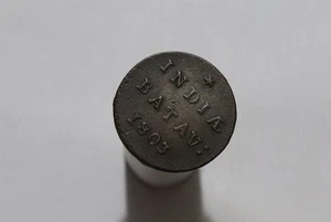 🧭 🇳🇱 PAÍSES BAJOS BATAVIAN DUIT 1803 B84 #7712 - Imagen 1 de 2