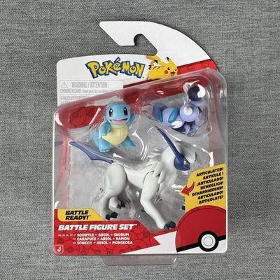 Покемон готов к бою! Набор боевых фигурок Squirtle, Absol, Skorupi для детей от 4 лет - Изображение 1 из 4