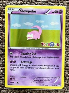 TARJETA POKEMON PROMO SLOWPOKE 32/83 HOLO XY GENERATIONS TOYS R US CASI NUEVA - Imagen 1 de 2